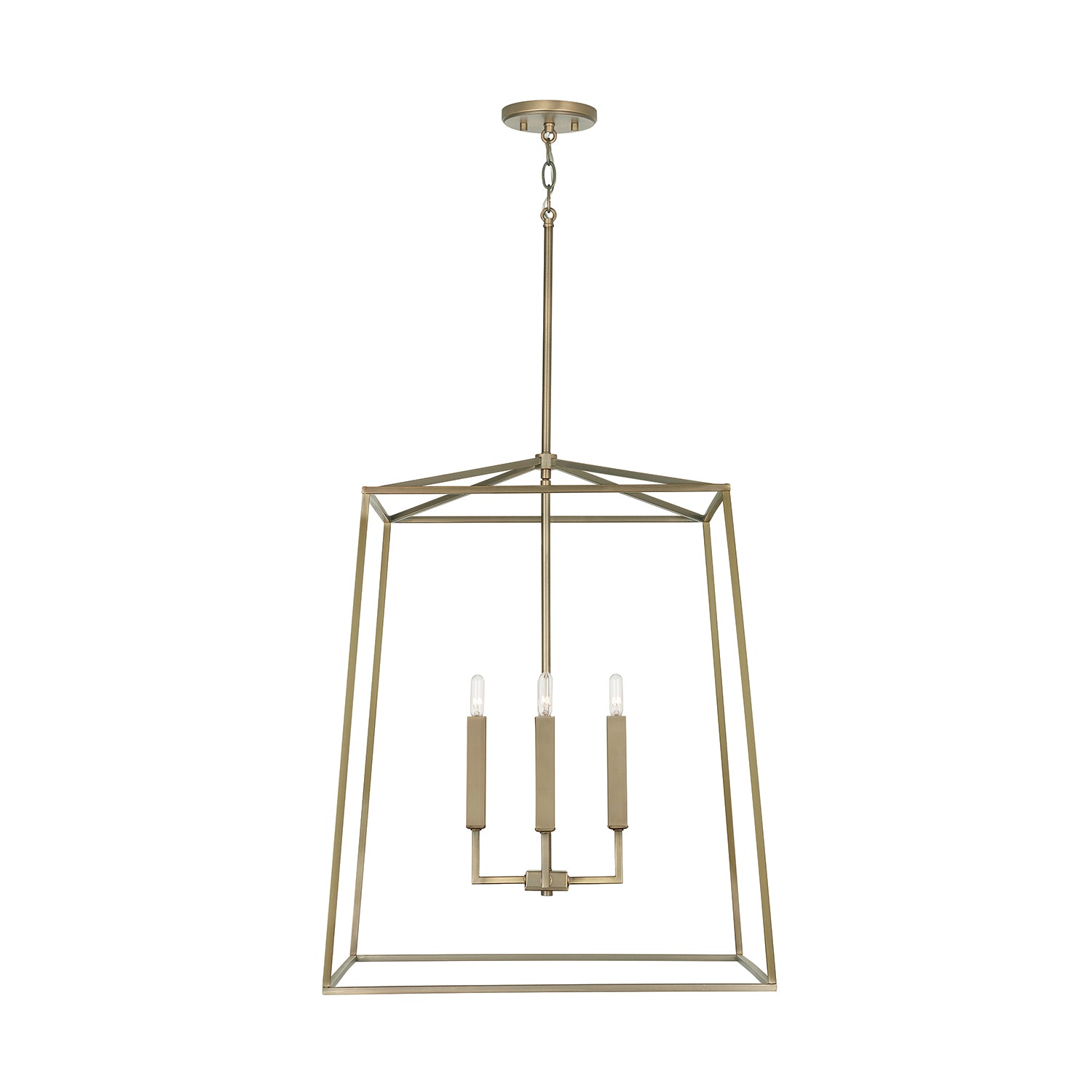 Capital Lighting - 537643AD - Four Light Foyer - Thea - Aged Brass