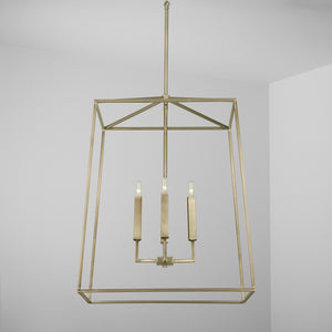 Capital Lighting - 537643AD - Four Light Foyer - Thea - Aged Brass