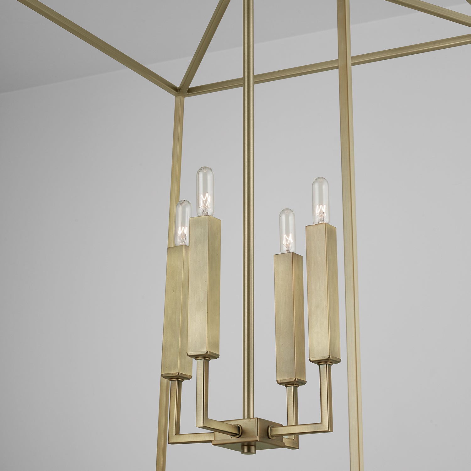 Capital Lighting - 537643AD - Four Light Foyer - Thea - Aged Brass