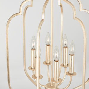 Capital Lighting - 538761WG - Six Light Foyer - Ophelia - Winter Gold