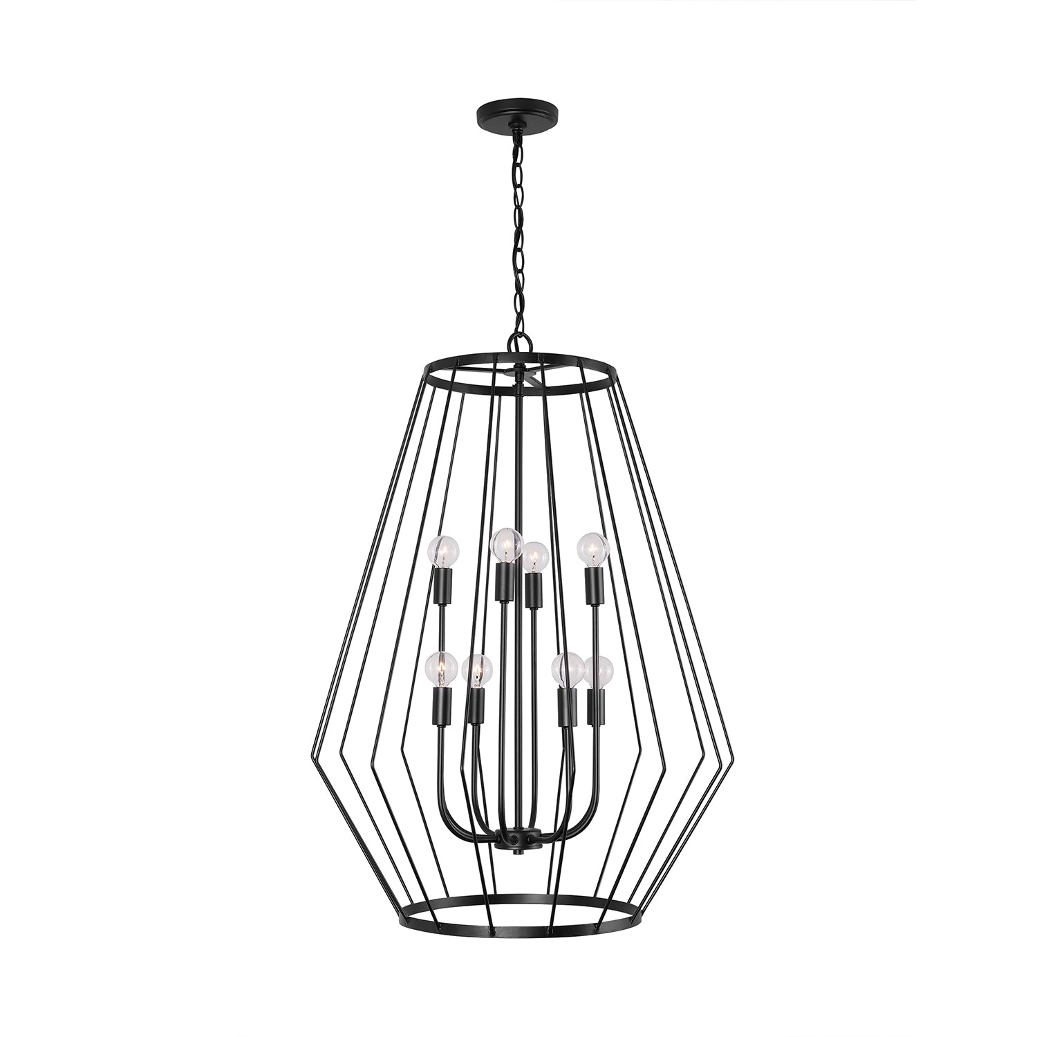 Capital Lighting - 538881MB - Eight Light Foyer - Corey - Matte Black