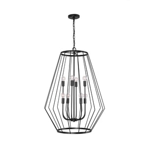 Capital Lighting - 538881MB - Eight Light Foyer - Corey - Matte Black