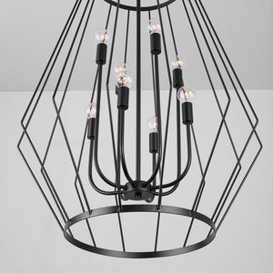 Capital Lighting - 538881MB - Eight Light Foyer - Corey - Matte Black