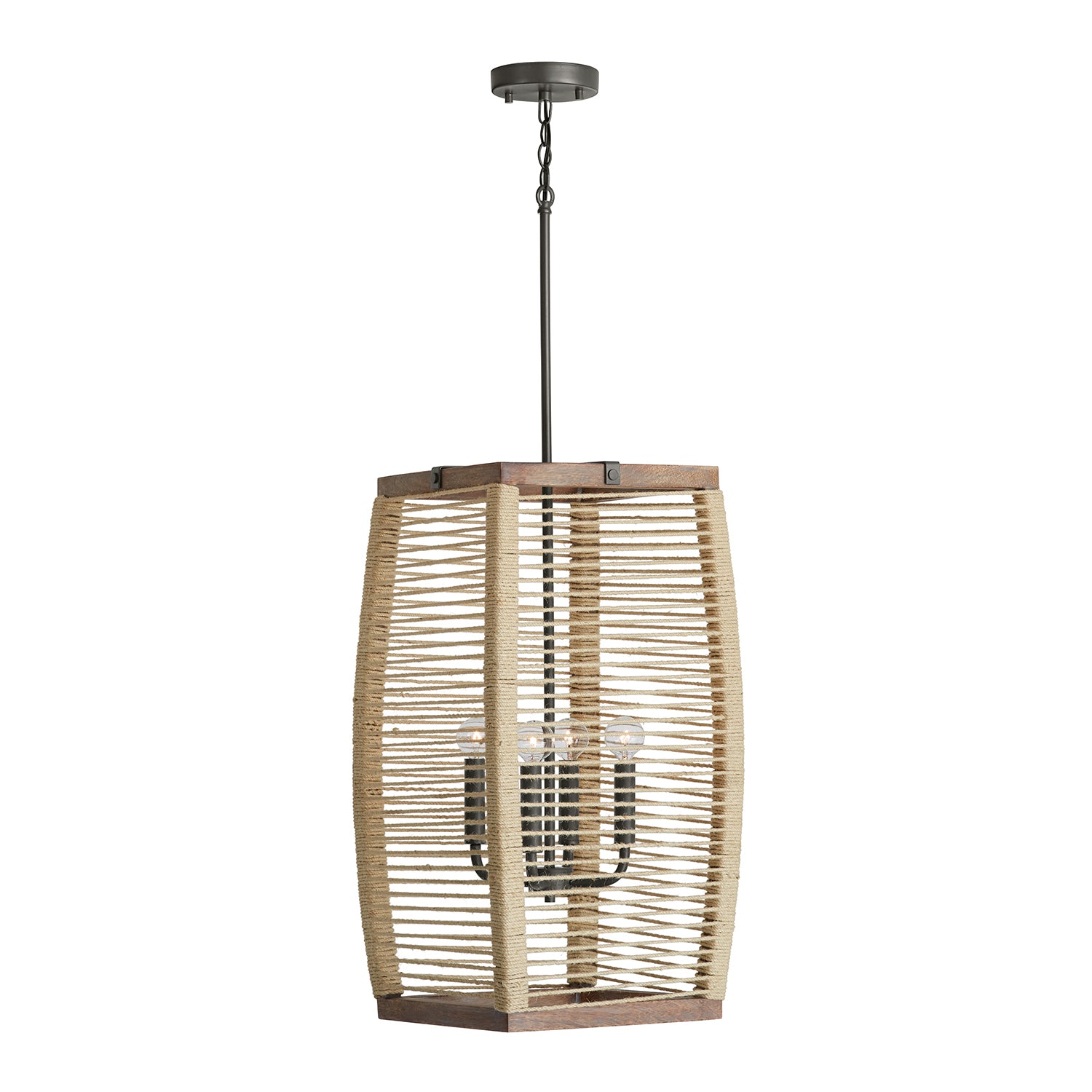 Capital Lighting - 540341YG - Four Light Foyer - Jacob - Grey Wash and Grey Iron