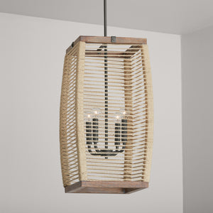 Capital Lighting - 540341YG - Four Light Foyer - Jacob - Grey Wash and Grey Iron