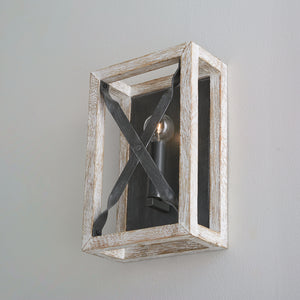 Capital Lighting - 640411WN - One Light Wall Sconce - Remi - Brushed White Wash and Nordic Iron
