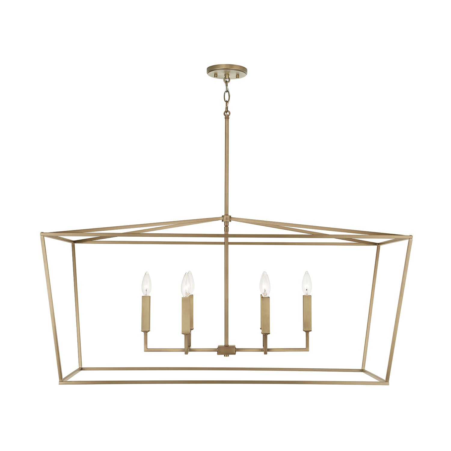 Capital Lighting - 837661AD - Six Light Island Pendant - Thea - Aged Brass