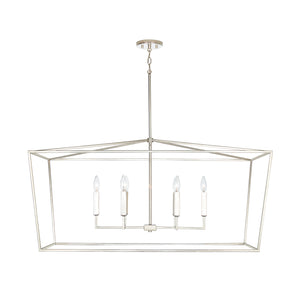 Capital Lighting - 837661PN - Six Light Island Pendant - Thea - Polished Nickel