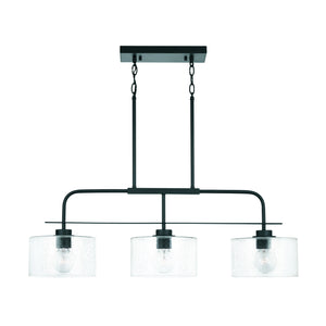 Capital Lighting - 838435MB - Three Light Island Pendant - Jake - Matte Black