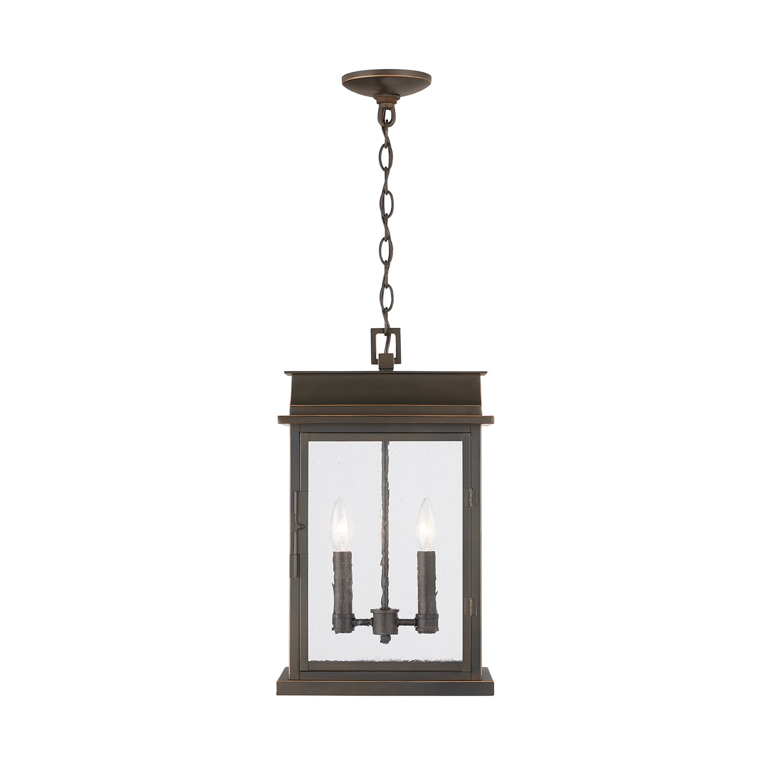 Capital Lighting - 936823OZ - Two Light Outdoor Hanging Lantern - Bolton - Oiled Bronze