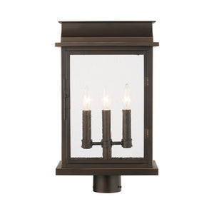 Capital Lighting - 936832OZ - Three Light Outdoor Post Lantern - Bolton - Oiled Bronze