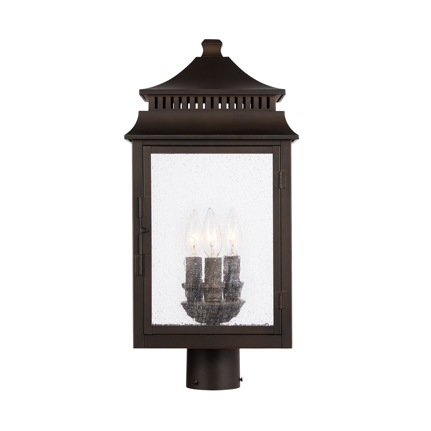 Capital Lighting - 936932OZ - Three Light Outdoor Post Lantern - Sutter Creek - Oiled Bronze