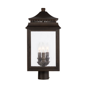 Capital Lighting - 936932OZ - Three Light Outdoor Post Lantern - Sutter Creek - Oiled Bronze