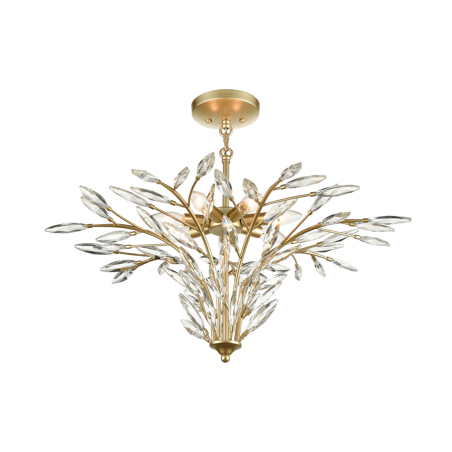 ELK Home - 18295/7 - Seven Light Chandelier - Flora Grace - Champagne Gold