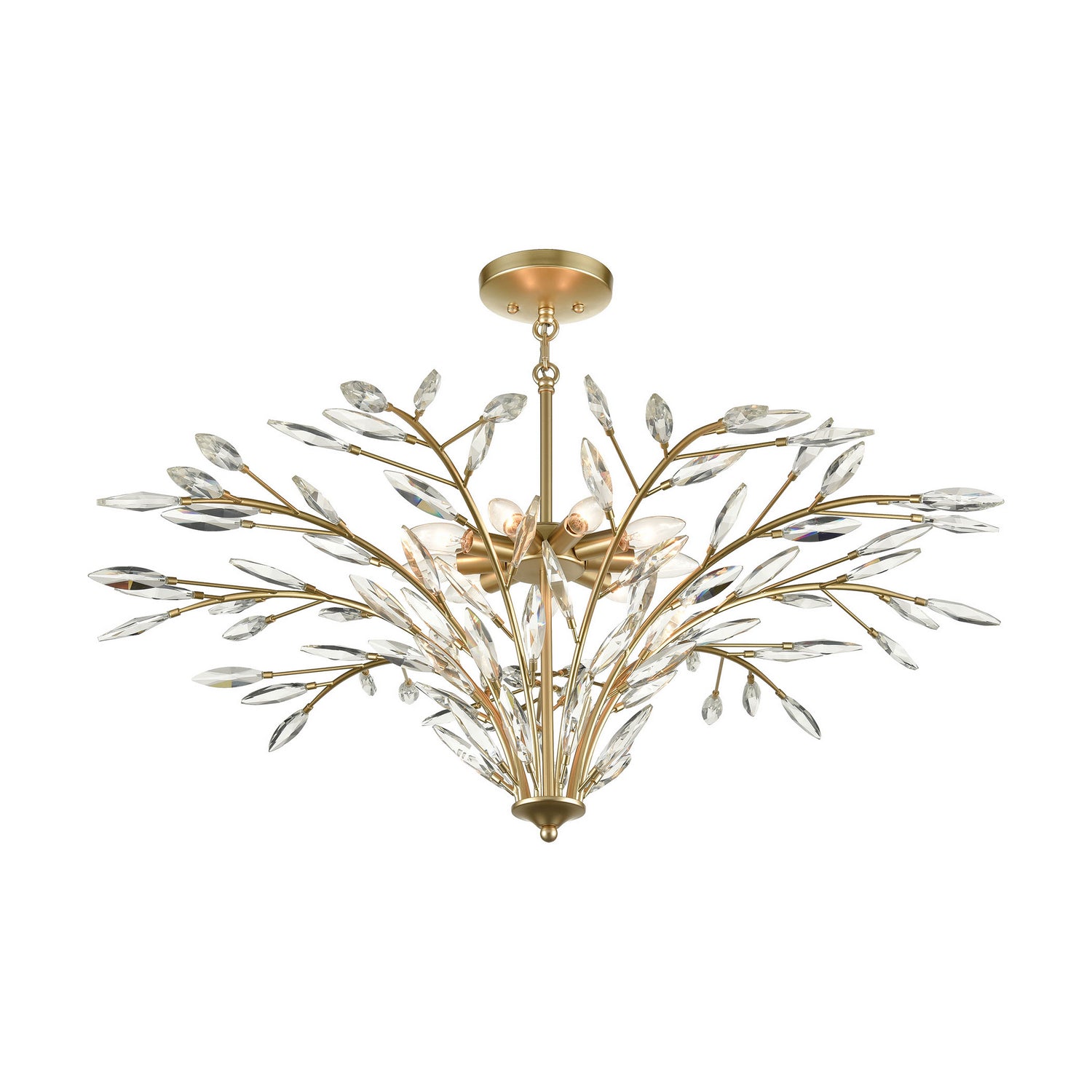 ELK Home - 18296/9 - Nine Light Chandelier - Flora Grace - Champagne Gold