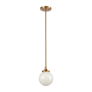 ELK Home - 30145/1 - One Light Mini Pendant - Beverly Hills - Satin Brass