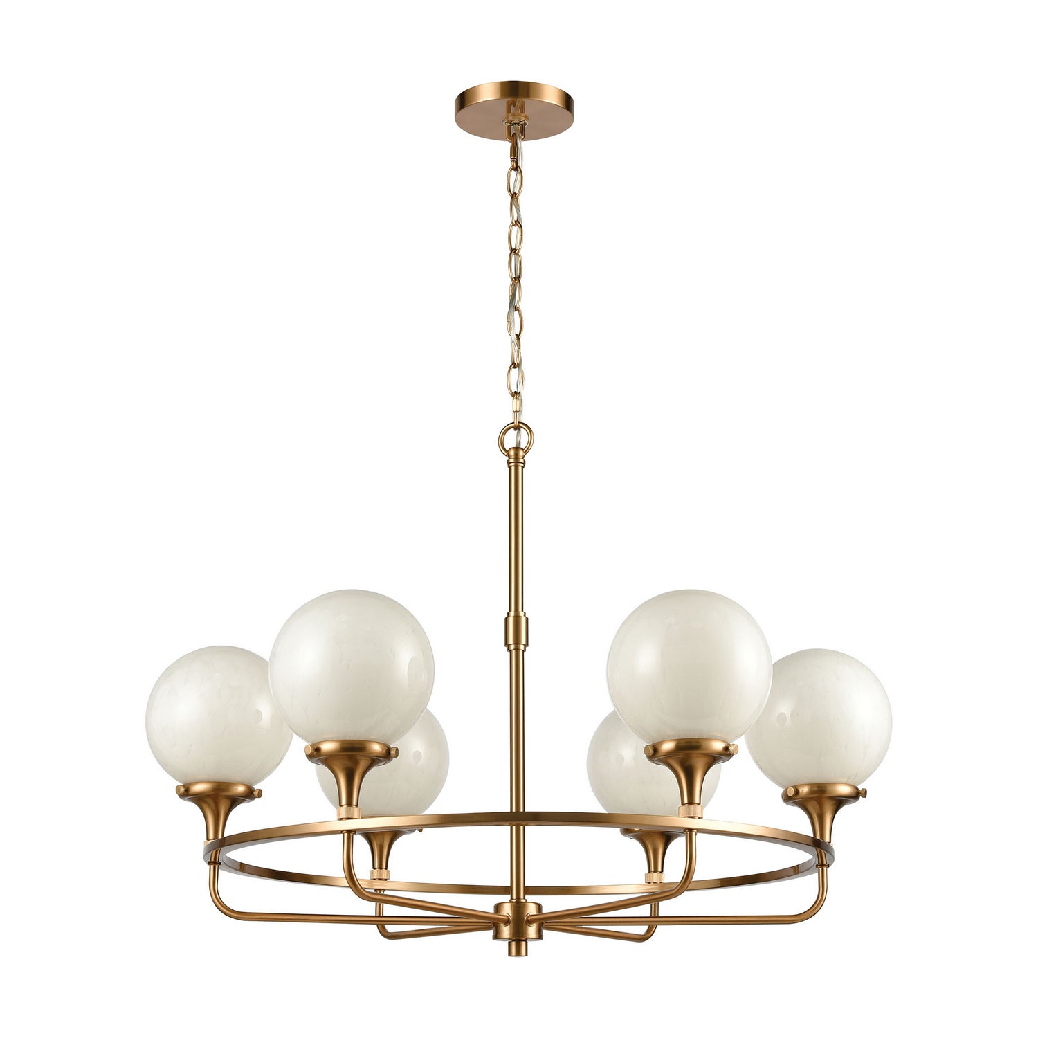 ELK Home - 30146/6 - Six Light Chandelier - Beverly Hills - Satin Brass