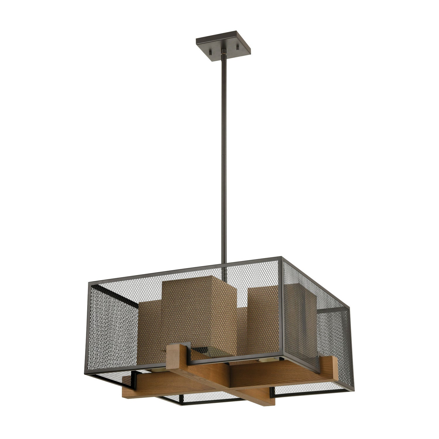 ELK Home - 33345/4 - Four Light Chandelier - Crossbeam - Oil Rubbed Bronze