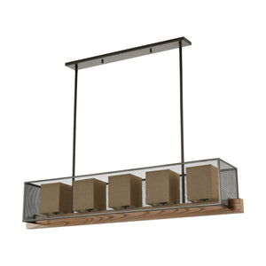 ELK Home - 33347/5 - Five Light Linear Chandelier - Crossbeam - Oil Rubbed Bronze