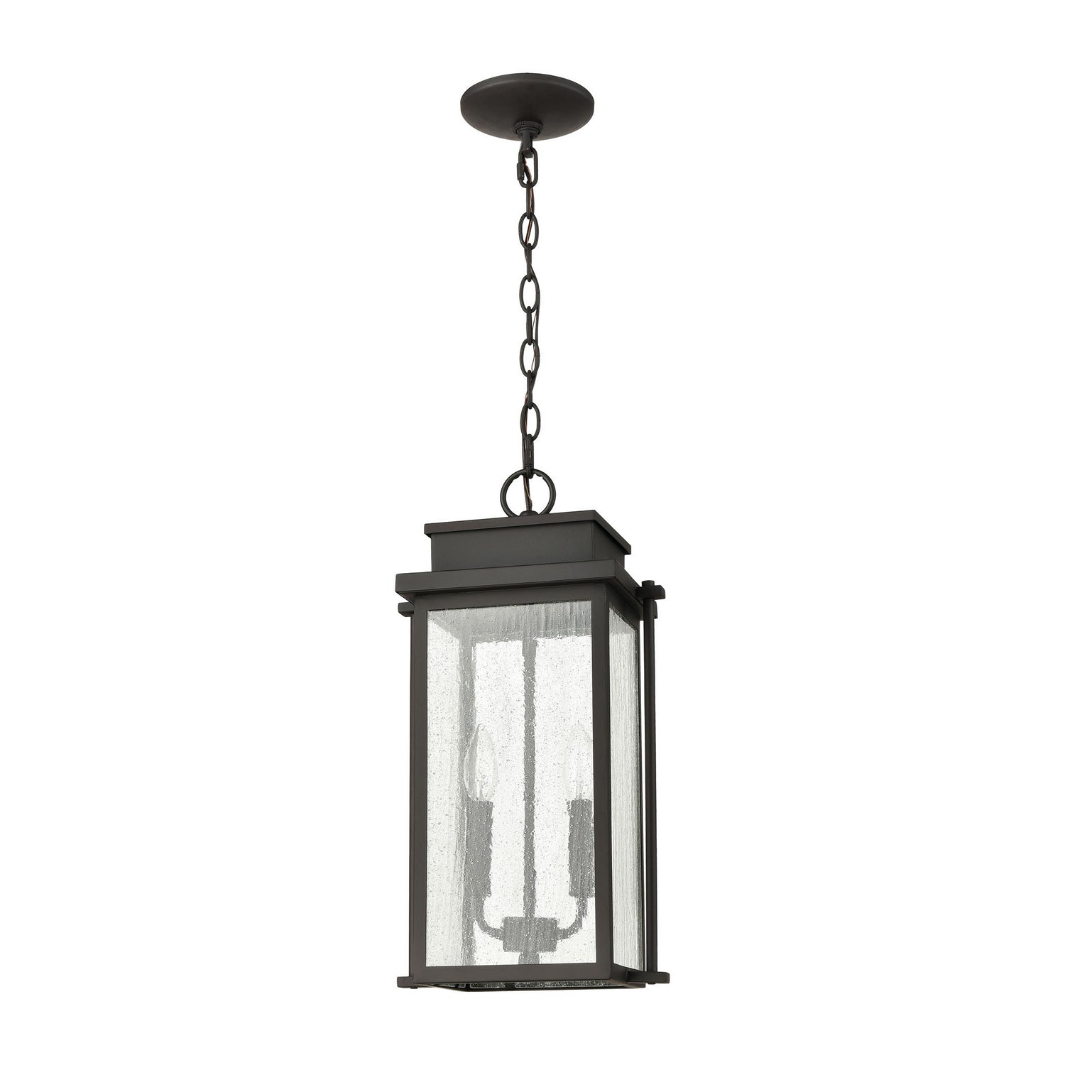 ELK Home - 45443/2 - Two Light Outdoor Pendant - Braddock - Architectural Bronze