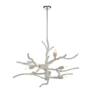 ELK Home - 46782/8 - Eight Light Chandelier - Winter's Spray - Polished Chrome