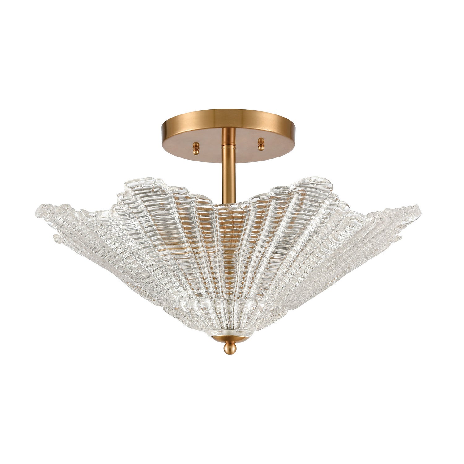 ELK Home - 60165/4 - Four Light Semi Flush Mount - Radiance - Satin Brass