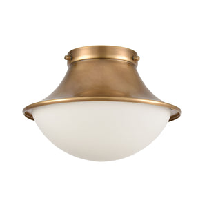 ELK Home - 89125/1 - One Light Flush Mount - Matterhorn - Natural Brass