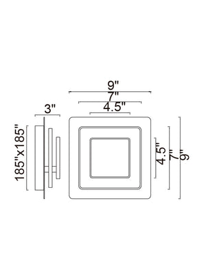 CWI Lighting - 1238W9-101 - LED Wall Sconce - Private I - Matte Black