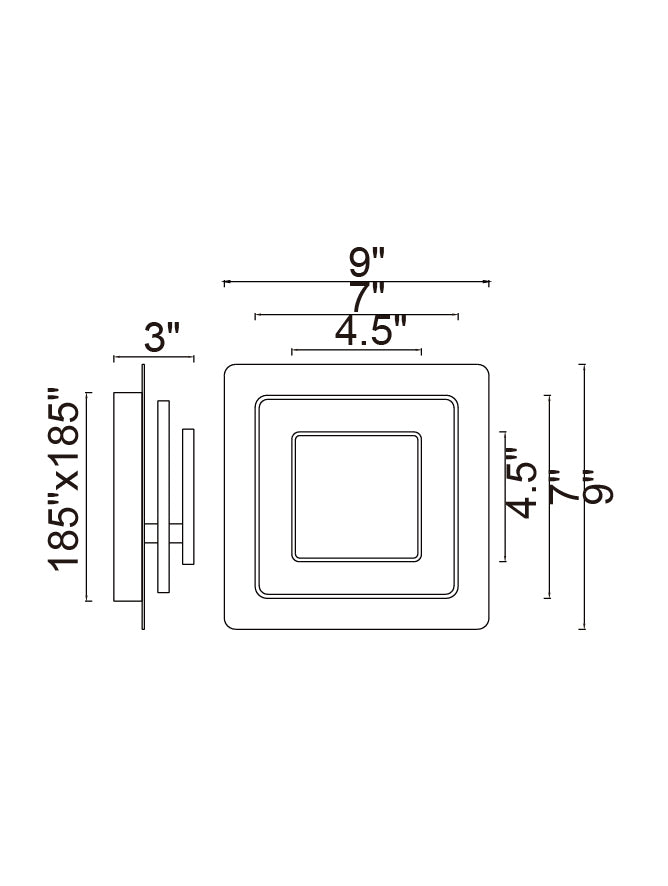 CWI Lighting - 1238W9-103 - LED Wall Sconce - Private I - Matte White