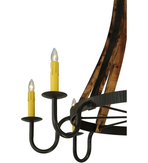 2nd Avenue - 1-0456151255-47.48W - Eight Light Chandelier - Barrel Stave - Timeless Bronze