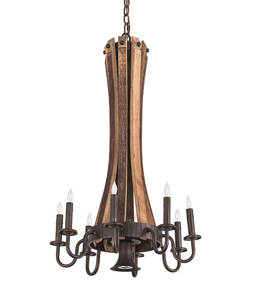 2nd Avenue - S22550-6 - Nine Light Chandelier - Barrel Stave - Mahogany Bronze