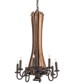 2nd Avenue - S22550-6 - Nine Light Chandelier - Barrel Stave - Mahogany Bronze