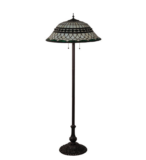 Meyda Tiffany - 31975 - Three Light Floor Lamp - Tiffany Roman - Mahogany Bronze