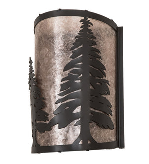 Meyda Tiffany - 200683 - One Light Wall Sconce - Tall Pines - Timeless Bronze