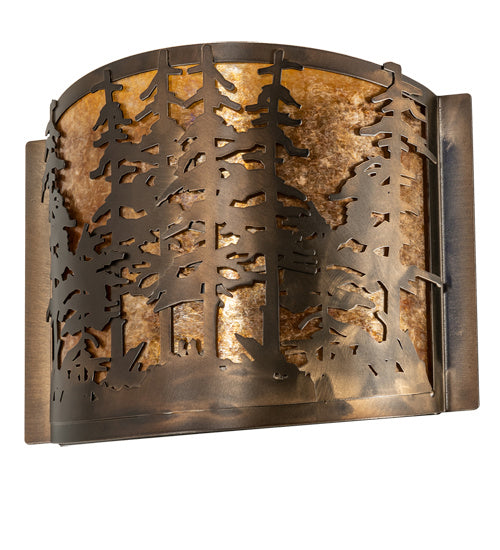 Meyda Tiffany - 214575 - One Light Wall Sconce - Tall Pines - Antique Copper