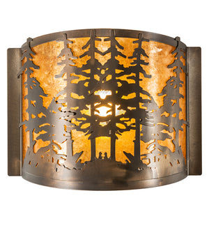 Meyda Tiffany - 214575 - One Light Wall Sconce - Tall Pines - Antique Copper