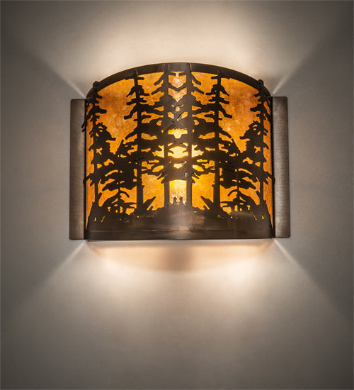 Meyda Tiffany - 214575 - One Light Wall Sconce - Tall Pines - Antique Copper