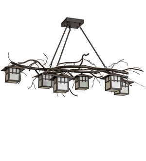 Meyda Tiffany - 219670 - Six Light Chandelier - Winter Solstice - Oil Rubbed Bronze