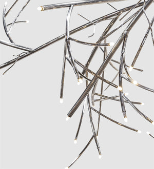 Meyda Tiffany - 221927 - LED Chandelier - Thicket - Polished Stainless Steel