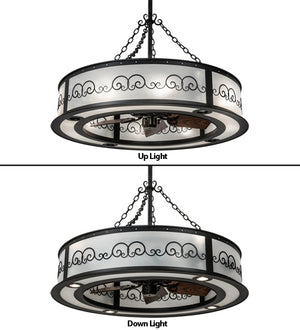 Meyda Tiffany - 225290 - 16 Light Chandel-Air - Putrelo - Old Wrought Iron