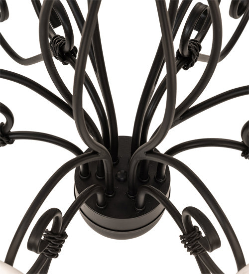 Meyda Tiffany - 227499 - Six Light Chandelier - Squire - Black Metal