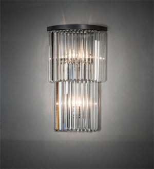 Meyda Tiffany - 226135 - Two Light Wall Sconce - Beckam - Sparkle Silver