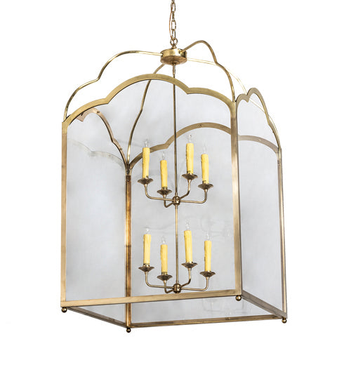 Meyda Tiffany - 227464 - Eight Light Pendant - Claudette - Raw Brass