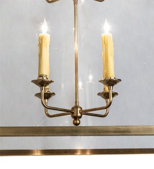 Meyda Tiffany - 227464 - Eight Light Pendant - Claudette - Raw Brass