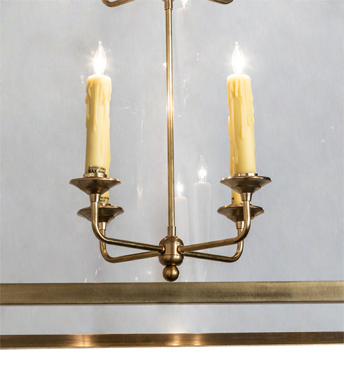 Meyda Tiffany - 227464 - Eight Light Pendant - Claudette - Raw Brass