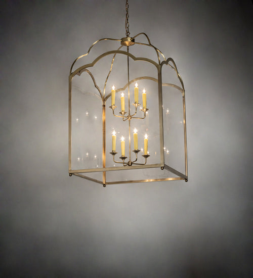 Meyda Tiffany - 227464 - Eight Light Pendant - Claudette - Raw Brass