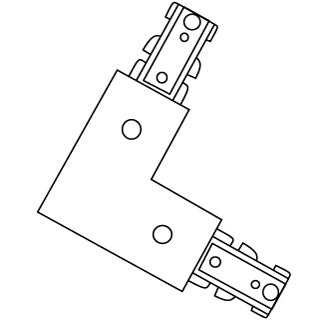 Eurofase - 1530-01 - L CONNECTOR,BLACK - Black