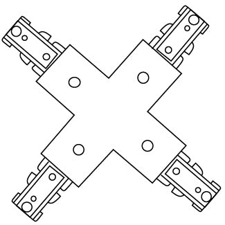 Eurofase - 1550-01 - X Connector - Black