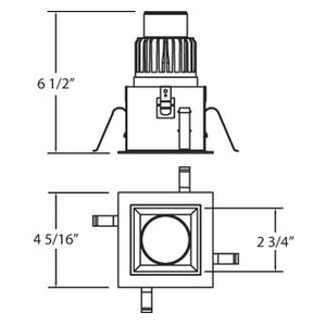 Eurofase - 21968-013 - LED REC,4IN,SQ SPECULAR,CHR - Chrome