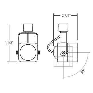 Eurofase - 23405-028 - TRACKHEAD,GU10,50W,BLACK/BLACK - TRACK HEAD - Black